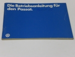 Betriebsanleitung VW Passat 32  Januar 1980